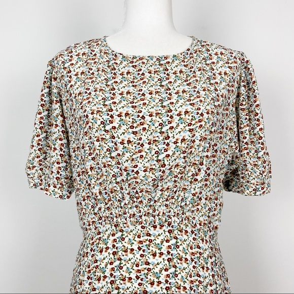 Faithfull The Brand floral Mini Dress size 6 - Picture 4 of 12